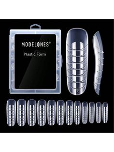 ♥ POLY DUAL NAIL FORMS: Modelones dual nail forms used with poly nail gel can quickly and perfectly complete the nail extension. The nail forms are made with ABS material, they are strong, durable and reusable. Great for professional use and home DIY nail art.
♥ VARIED SIZE: The 120pcs artificial nail plastic forms offer 12 different sizes. Pre-numbered 0-11 on tips, fit most fingers and is convenient to choose the suitable size. 10pcs of each size.
♥ TWO KINDS OF SCALES: Perfect length and curv Poly Extension Gel, Ballerina Nail, Nails Clear, Poly Nail Gel, Nail Art At Home, Nail Art Salon, Gel Extensions, Ballerina Nails, Nail Forms