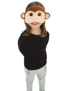 Get ready for bed in style with an animal eye mask that you'll love! Choose the Adorable Monkey Eye Mask and show off your love for monkeys. This monkey-themed eye mask is perfect for a sleepover. You can also purchase this mask to put into goody bags for your birthday party guests! Plush Monkey, Monkey Costumes, Panda Eyes, Monkey Face, Pet Monkey, Monkey Plush, Halloween Costume Accessories, Toddler Halloween, Halloween Costumes College