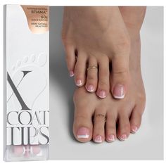 6 SIZES FOR SHORT THUMB TOENAILS: Only 160pcs french tip toe nail tips are included. No accessories included. Upgraded 6 sizes for short thumb toenails, any length and width toenail beds can be found the right size! Just stick them on your toenails with gel glue then apply one layer of builder gel and top coat and done! DIY toenail art in minutes
INNOVATIVE FRENCH TIP DESIGN ULTRA FIT: btartboxnails gel toe nail tips come with french style design and contours to the toenail perfectly from cuticle to free edge. Each toenail tip features a tapered fit towards the cuticle to give you the most natural look! Create a light-cured, pre-shaped nail enhancement in 20 minutes or less ! Save more time and money! Diy Toenail Art, Chrome Toenails, Toe Nail Extensions, Nude Toe Nails, Short Toenails, Press On Toenails, Toenail Art, Nail Short, Dry Nails Quick