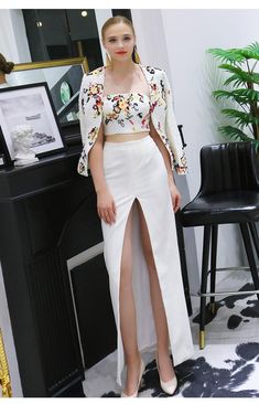 limited edition designer multi sewuin white skirt + strapless bustier + white sequin blazer three piece suit set.- Georgie Lantern Sleeve Top, Wedding Skirt, Strapless Bustier, Sequin Blazer, Sequin Sleeve, Skirt Suit Set, Three Piece Suit, Good Girl, White Skirt