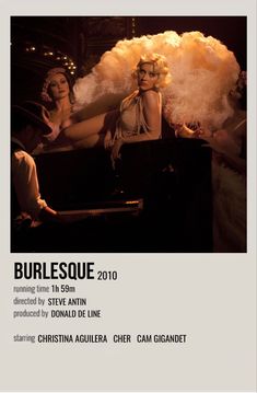 Burlesque Poster Movie, Burlesque Aesthetic Movie, Burlesque 2010, Burlesque Film, Burlesque Poster, 2010 Movies, Film Burlesque, Burlesque Movie