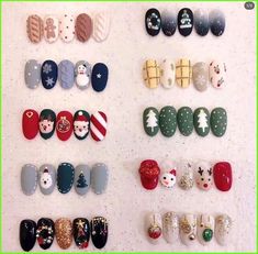 Amazing Nail Art Designs, Nail Art Noel, Amazing Nail Art, Xmas Nail Art, Cute Christmas Nails, Christmas Gel Nails, Cute Nail Art, Xmas Nails, Christmas Nail Designs