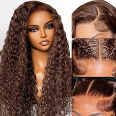 PRICES MAY VARY. 【Material of Brown Deep Wave Lace Front Wigs Human Hair】: Brown lace front wigs human hair product adopts the 10A grade unprocessed human hair, can be dyed, bleached, straightened and restyled as your own hair. Natural and healthy, soft and bouncy, no shedding and tangle free, no odor. 【Brown Curly Wig Human Hair Hd Transparent Lace】: 13x4 Chocolate Brown Curly Lace Front Wigs Human Hair Transparent Invisible Bleached Knots, Match Your Skin Well. Hand-Crafted Technology. Natural Colored Curly Wig, Chocolate Deep Wave Wig, Brown Curly Lace Front Wig, Brown Curly Wigs, Chocolate Brown Curly Wig, Brown Curly Wig, Deep Wave Lace Front Wigs, Brown Lace Front, Chocolate Brown Hair