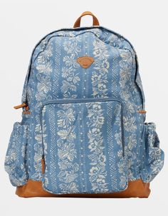 BILLABONG Home Abroad Canvas Backpack - BLUE | Tillys Beach Backpack Summer, Beachy Backpacks For School, Beachy School Supplies, Beachy Wishlist, Aesthetic Backpacks For School, Beachy Backpack, Cute Backpacks For Highschool, Cute School Backpacks, Cute Backpacks For College