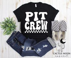 Pit Crew Svg, Pit Crew Outfit, Pit Crew, Pit Crew Shirts, Slim And Fit, Leo Birthday, Monster Truck Birthday, Comfy Shirts, Plaid Flannel Shirt