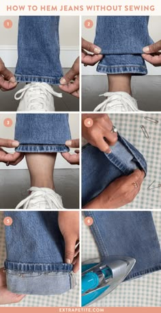 how to sew jeans without sewing