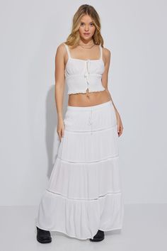 White Maxi Skirt Brandy Melville, Long White Linen Skirt, Cute Skirts Long, Maxi Jean Skirt, Maxi Skirt White, White Linen Skirt, Europe 2024, White Maxi Skirt, White Long Skirt