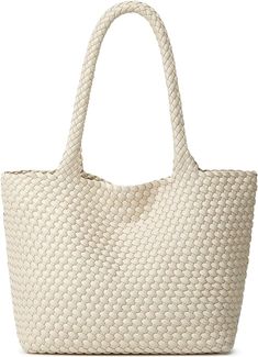 Amazon.com: Woven Tote Bag Womens Purse: Vegan Leather Shoulder Handbags - Fashion Summer Beach Tote Bags - Large Travel Totes Handwoven Satchel for Holidays (Off White) : Clothing, Shoes & Jewelry Woven Tote Bag, Leather Shoulder Handbags, Travel Tote, Beach Tote Bags, Beach Tote, Womens Purses, Fashion Summer, Shoulder Handbags, Large Bags