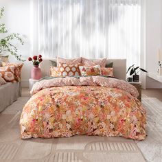 Phoebe Quilt Cover Set BED LINEN KAS AUSTRALIA Multi Double 180X210CM + 2PC 48X73CM King Bed Sheets, Double Bed Sheets, Single Quilt, Single Mattress, Ditsy Print, Bedroom Essentials, Queen Mattress Size, King Size Mattress, King Size Quilt