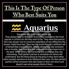 this is the type of person who best suits you aquarius