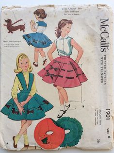 an old fashion sewing pattern for girls