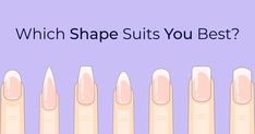 From classic ovals to bold stilettos, our expert guide will help you choose the shape that flatters your hands and showcases your style. Discover the perfect nail shape for your hands. Nail Shapes For Long Nails, Nail Shapes For Natural Nails, Short Acrylic Nail Shapes Style, Nails Length And Shape, Square Nails Vs Almond Nails, Nail Shape Based On Hand, Modern Nail Shapes, Nail Type Shape, Classic Nail Shape