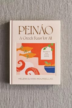 a book with an image of vases on it's cover and the title penno a great feast for all