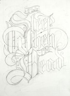 a drawing of some type of lettering