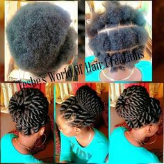 naturalhairqueens: “this is so beautiful! ” Twist Mohawk, Rubber Band Method, Short Natural Hair, Twisted Hair, Big Braids, Mohawks, Twist Bun, A Bob, Girls Braids