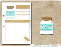 a clipboard with an insect on it next to a jar of mosquitoes and a notepad