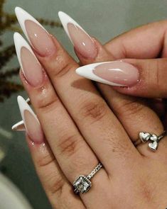 Girly Acrylic Nails, Work Nails, French Acrylic Nails, Dope Nail Designs, Almond Acrylic Nails, Unique Acrylic Nails, Pink Acrylic Nails, Square Acrylic Nails, Luxury Nails