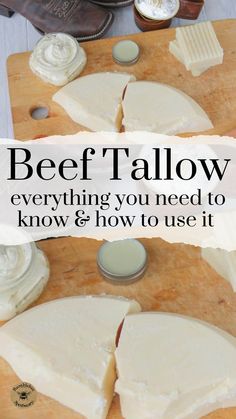 If I was going to be stranded on a dessert island, or maybe the middle of the prairie, what’s the one thing I’d have to have? Tallow! Beef tallow is one of my favorite traditional fats, because it has so many benefits. Tallow has powerful anti-inflammatory properties, rich in minerals, fat soluble vitamins A, D, E, K, and B12. Learn about beef tallow uses, and the many things you can do with it. Shampoo Bar Recipe, Magnesium Lotion, Nourishing Traditions, Beef Tallow, Diy Skin Care Recipes, Fat Soluble Vitamins, Homemade Sausage