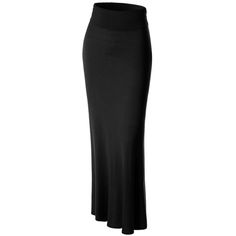 This timeless high waisted floor length maxi skirt is a must-have for any woman's wardrobe. The elegant design is perfect for any formal occasion or casual daytime look. The lightweight fabric (95% Rayon / 5% Spandex) is soft and smooth to the touch and is subtly shirred at the sides to create a flattering silhouette. The high waistline ensures an effortless, comfortable fit and the floor length hemline creates a dramatic and sophisticated look. The skirt is available in an array of colors and p Black Maxi Skirts, Bodycon Maxi Skirt, Long Pencil Skirt, Short Sleeve Maxi Dresses, Long Maxi Skirts, Long Dress Casual, Midi Skirt Pencil, Loose Fitting Tops, Women's Wardrobe