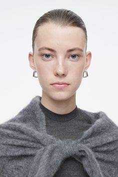 These sculptural hoop earrings drop from the lobe in a softly squared shape. They're made from post-consumer recycled brass that's plated in gold and have a hinged closure for secure wear. Hinge closureBrass is a versatile material that can be recycled numerous times without losing any of its properties Shell: 100% Post-consumer recycled brass. Plating: 100% Gold. Excluding trims Earring length is 0.78" Belted Cape, Accessories Bags Shoes, Women Magazines, Earrings Drop, Silver Jewellery, Silver Hoop Earrings, Women Accessories Jewelry, Earrings Silver, Jumpsuit Dress