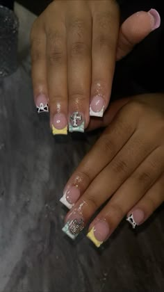 Nail Cam, Nails Sets, Accent Nail Designs, Evil Eye Nails, Pins Board, Acrylic Nail Shapes, Prom Inspo, Eye Nails, Accent Nail