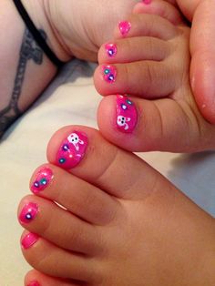 Toddler Nails, Girls Nail Designs, Toenail Designs