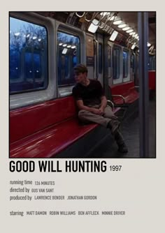 a man sitting on a subway train with the caption'good will hunting 1971 '