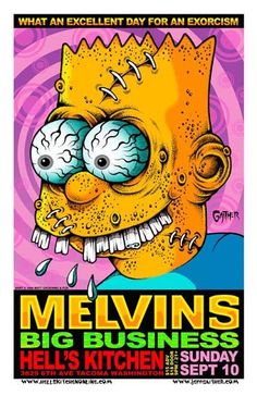 the poster for melvins big business hell's kitchen