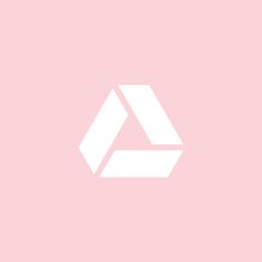 a pink background with white geometric shapes