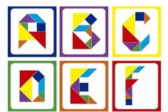 four different colored squares with the letter k in each one's middle and bottom