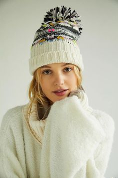 Free People Hat, Beanie Accessories, Cold Weather Outfit, Winter 23, Hat Beanie, Pom Beanie, Crochet Beanie, Fashion Winter, Cool Hats