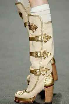 Buckle Boots, Anna Sui, Vogue Runway, Character Outfits, Heel Boots, High Heel Boots