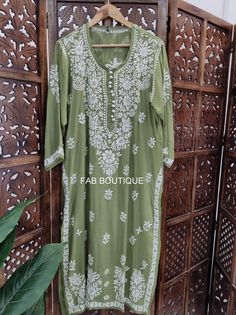 ▪ Kurti Fabric: Modal ▪ Kurti Length: 44-46 Inches ▪ Sleeves: 3/4 Sleeves ▪ Style: Straight Kurti ▪ Occasions: Party Wear, Office Wear, Festive Wear ▪ Garment Care: Hand Wash Only ▪ Price Includes: 1x Kurti Chikan Kurta, Style Kurti, Straight Kurti, Sleeves Style, Festive Wear, Office Wear, Festival Wear, Long Length, Womens Clothing Tops