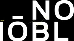 a black and white poster with the words'noobl'written on it