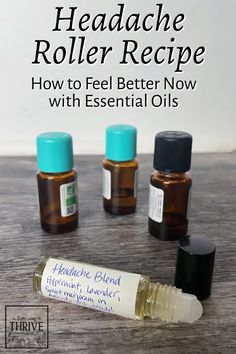 Migraine Essential Oil Blend, Migraine Relief Essential Oils, Oils For Migraines, Headache Relief Essential Oils, Natural Headache Relief, Essential Oils For Migraines, Oil For Headache, Essential Oil Roller Bottle Recipes