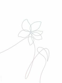 a line drawing of a flower on a white background