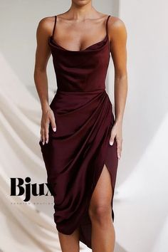 Bjux - Chic and Alluring Open-Bust Bodycon Dress Backless Sundress, Corset Midi Dress, Party Kleidung, Sleeveless Bodycon Dress, Fashion Female, Split Dress, Dress Satin, Dresses Party, Party Wear Dresses