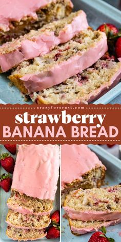 Start your morning with an easy Valentine’s Day breakfast by making The Best Strawberry Banana Bread! This quick bread recipe is a breeze with just one bowl and bursting with fresh strawberries. Topped with a sweet glaze, it’s wonderfully soft and moist – the perfect way to show love through baking!