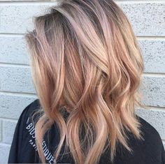 Hairdye Ideas, Peach Hair, Peach Rose, Beauty Finds, Strawberry Blonde Hair, Blowout Hair, Colour Ideas, Festival Hair