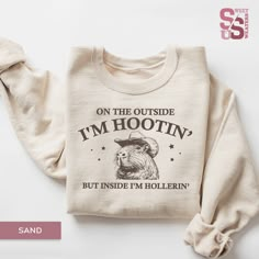 "Capybara Cowboy Sweatshirt, Funny Meme Sweater, Oddly Specific Sweater, Outside I'm Hootin But Inside I'm Hollerin Unisex SweatShirt, southern sayings, country SweatShirt, Hootin And Hollerin, Country Cowboy Shirt, Kermit The Cowboy, Cowboy SweatShirt, Ironic SweatShirt, Funny Meme Shirt, Sarcastic Shirt, Oddly Spesific Tee, Funny SweatShirt, Weird Funny, Cowgirl SweatShirt, Welcome to my store. Do you want a personalized gift? 😊 It's a custom and unique gift for a sister, gift for brother, gi Oddly Specific, Weird Funny, Country Cowboy, Southern Sayings, Country Sweatshirts, Weird Gifts, Cowboy Shirt, Funny Sweaters, Sarcastic Shirts