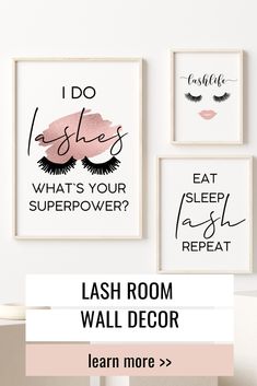 Make Up Wall Art, Lash Extensions Training, Beauty Studio Decor, Mixed Beauty, Lash Decor, Makeup Quote, Beauty Shop Decor, Lash Room Ideas, Eyelash Decor