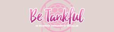 the logo for be grateful with pink lettering