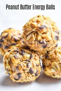 peanut butter energy balls stacked on top of each other