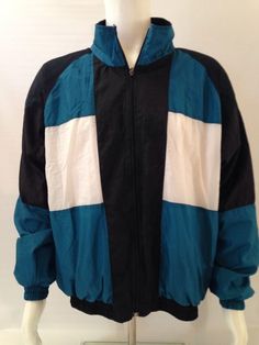 Men's Vintage Tracksuit Jacket 100% Nylon Shell Multi-Color Size L MacGregor EUC $32 Kaylins Collection Store Jock Aesthetic, Vintage Tracksuit, Mens Vintage, Mode Vintage, Vintage Men, Rain Jacket, Multi Color, The 100