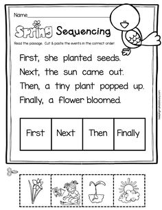 a printable worksheet for beginning with the letter s and an image of flowers