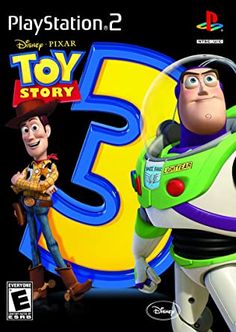 the game cover for disney pixar toy story 3, with buzz and woody