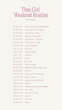 Day Off Morning Routine, Schedule For Weekends, Things To Add To Your Daily Routine, Good Weekend Morning Routines, Productive Day Checklist, Every Day Routine List, Self Care Day Schedule, Cute Morning Routine List, Morning Planning Routine