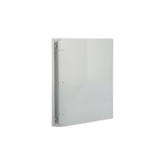 a white binder on a white background