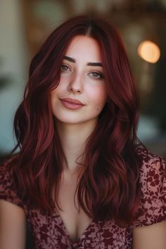 Hair Color Cherry Coke, Cherry Coke Hair, Cola Hair, Hairstyles And Colors, Dream Hairstyles, Cherry Cola Hair, Pretty Red Hair, Red Hair Inspiration, Cherry Red Hair