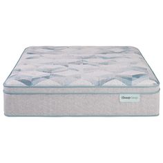 the beautyrest mattress is shown on a white background